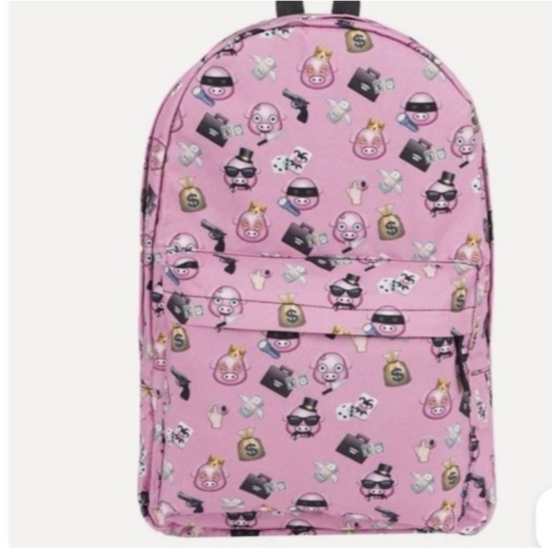 Rosa Rucksack 32 L mit Laptopfach und verstellbaren Trägern